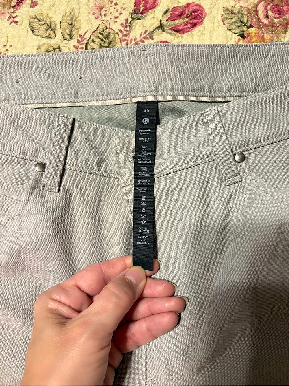 Lululemon ABC Classic-Fit 5-Pocket Pant *Utilitech Straight Leg Pants in Gray